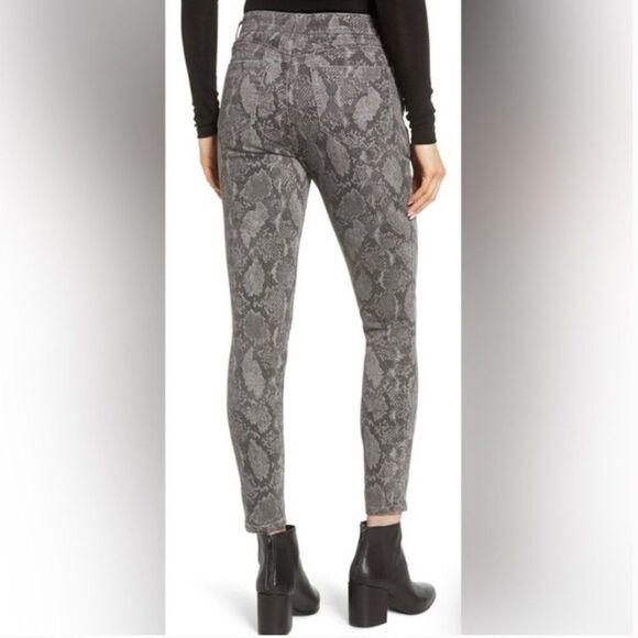 WIT & WISDOM “Ab”solution LUXE TOUCH Skinny Ankle Snake Print Jeans Size 6 - Picture 2 of 2